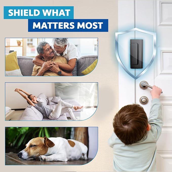 Door Locks (2-Pack) - Easy To Install Aluminum Home Security Door Locks for Front Door - Child Proof Door Lock for Kids Safety - Withstand 800 lb of Force & Tamper Proof Top Door Lock Latch - Image 8