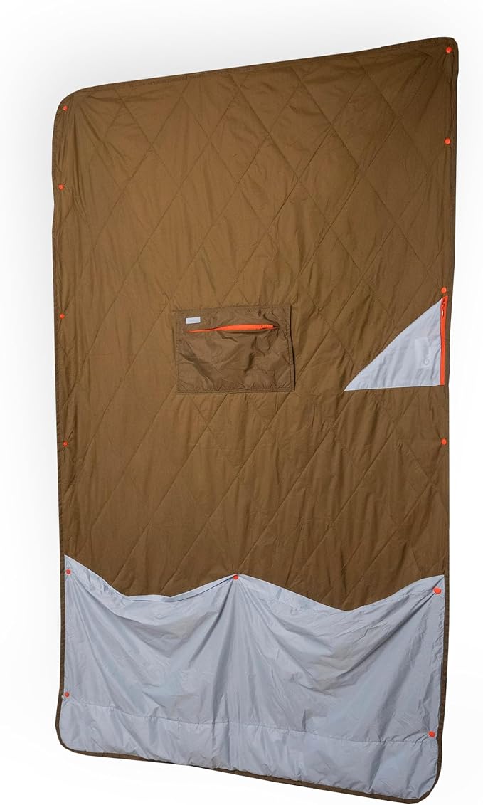 Gravel Layover Travel Blanket – Ultra-Light Compact Blanket for Camping and Outdoor Adventures - Down Alternative Portable Travel Blanket for Layovers & Road Trips (Desert Lake) by Gravel