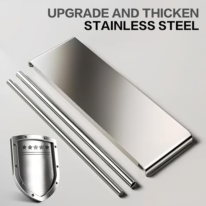 Large Under Sink Organizer 2 Tier Expandable Heavy Stainless Steel Shelf Adjustable Height for Under Kitchen Bathroom Sink Organizers and Storage (Large Size: 4 Panels 4 Storage Baskets) - Image 4