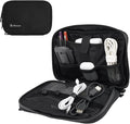Pelican Electronic Organizer Travel Case w/Hidden AirTag Compartment -Black | Durable Tech Organizer Pouch -Portable Storage Bag w/Multiple Storage Mesh Pockets for Cables, Chargers, Power Bank & AirPods by Unknown