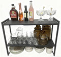 2 Tier Expandable Cabinet Shelf Organizer 14.5-25" L Kitchen Counter Shelf Rack Stand Sink Riser Countertop Storage Black (Normal 7.9”D) by Urhomeyplus