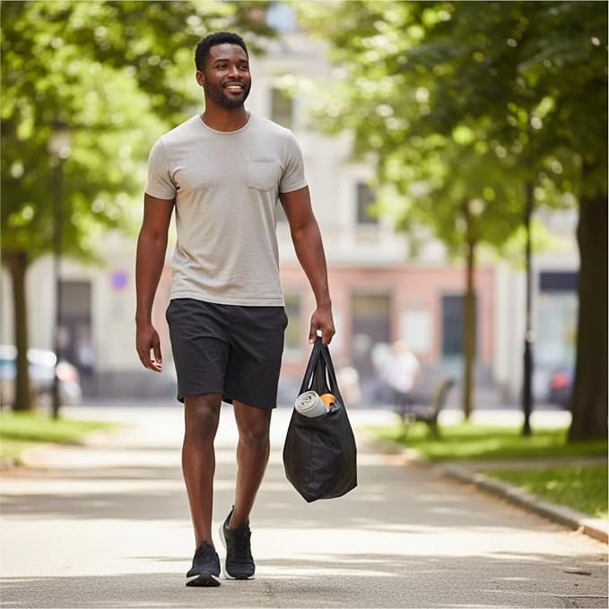 Packable Tote Bag Ultra-Lightweight 34g – Folds to Palm Size，Water-Resistant Reusable，Ideal for Shopping Use, Unisex. - Image 2
