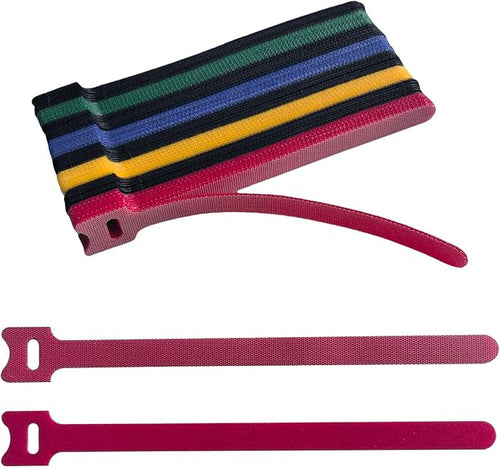 160 PCS 8 Inches Multi-Colour Reusable Cable Ties Cord Straps Multi-Purpose Wire Ties Cord Wrap Hook and Loop Organizer Cable Management,Adjustable Cord Ties for Home,Garden,Office,Data Centers by Unknown