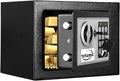 TENAMIC Safe Box 0.23 Cubic Feet Electronic Digital Security Box, Keypad Lock Box Cabinet Safes, Solid Alloy Steel Office Hotel Home Safe, Black by Tenamic