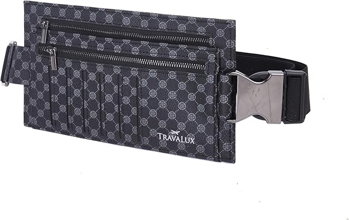 Luxury Travel Wallet – Hidden Money Belt, RFID-Blocking, Anti-Theft Passport Holder for Men & Women (Black Crest) - Image 8
