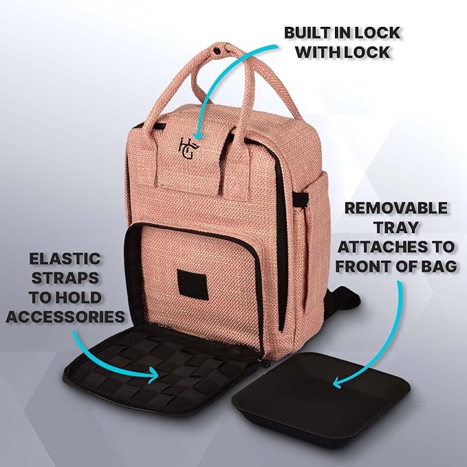 Herb Guard Pink Mini Locking Backpack - Image 3