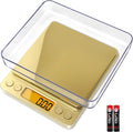 Fuzion Digital Scale .01 Gram Accuracy, 500g Small Kitchen Food Scales | 2 Trays Included for Jewelry, Gold, Herb, Powder, Spice, Coffee, Coin - Weight Gram and Oz by Fuzion%C2%AE