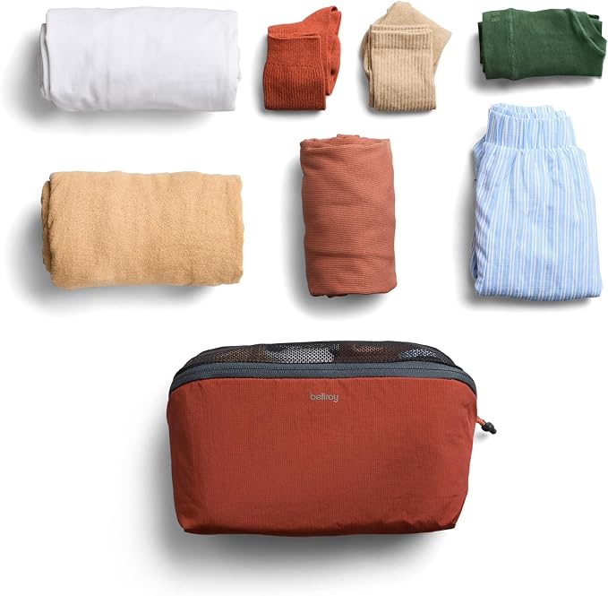 Bellroy Packing Cube, 4L Travel Organizer Pouch - Clay | 4L organizer packing cube with an internal zip pocket and a durable, lightweight design - Image 7
