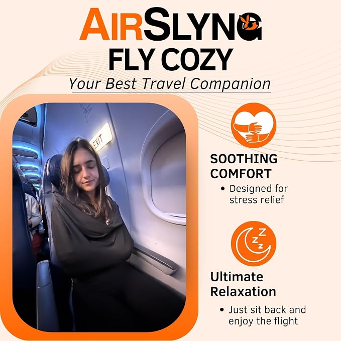 The Slyng-Premium Travel Blanket System – Airplane Sleep Support, Blanket Body Sling for Deep Sleep | Ultra-Soft, Breathable, Compact Carry-On Travel Essential for Long Flights and Car Road Trips - Image 7