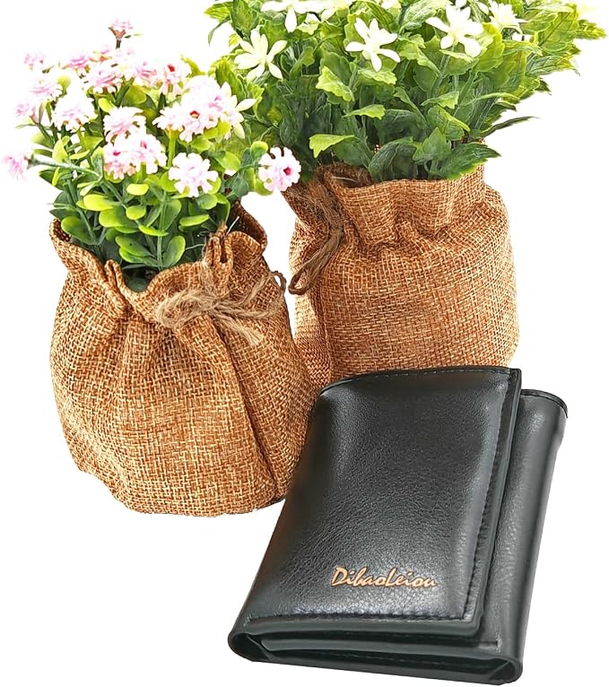 Men Women Wallet Trifold Soft Leather 4 Card Holder 2 Money Pockets with Photo Window Mother Kids Girl Gift - Image 7