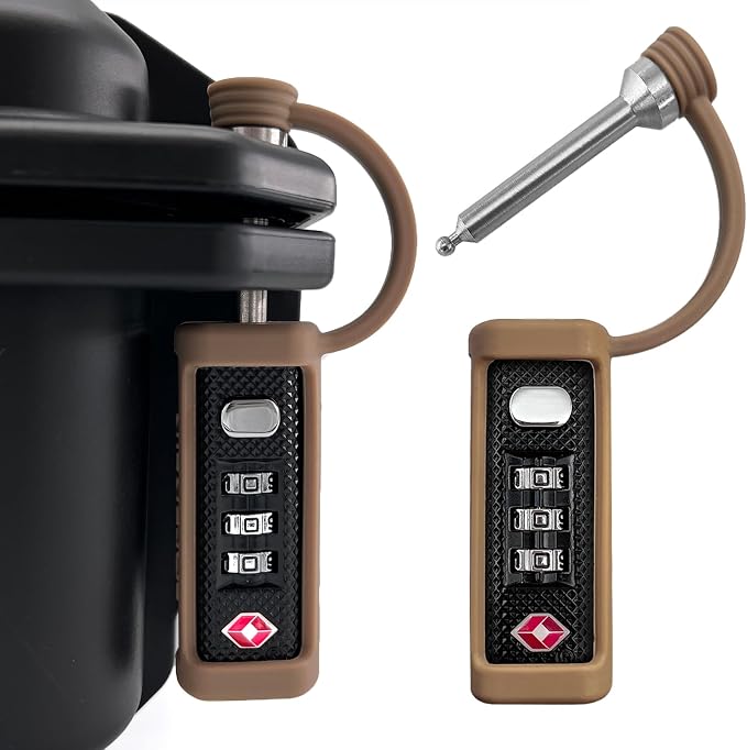 LAFENLIN TSA Lock for Gun Case, 3-Dial Combo Padlock, 2 Pack | TSA-approved Combo Padlock (No key). Cut-resistant Steel Shaft, Weatherproof. Fits Rifles,Pistols, Cameras,Cases & Ammo Boxes by LAFENLIN-HardCaseLock