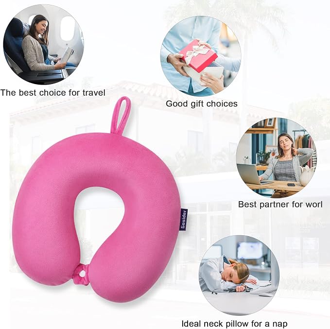 Travel Pillow Memory Foam, Comfortable Travel Neck Pillow U Shape, Support Neck and Head to Relieve Fatigue, Portable Neck Pillow Suitable for Planes, Trains, Self-Driving Cars - Image 6