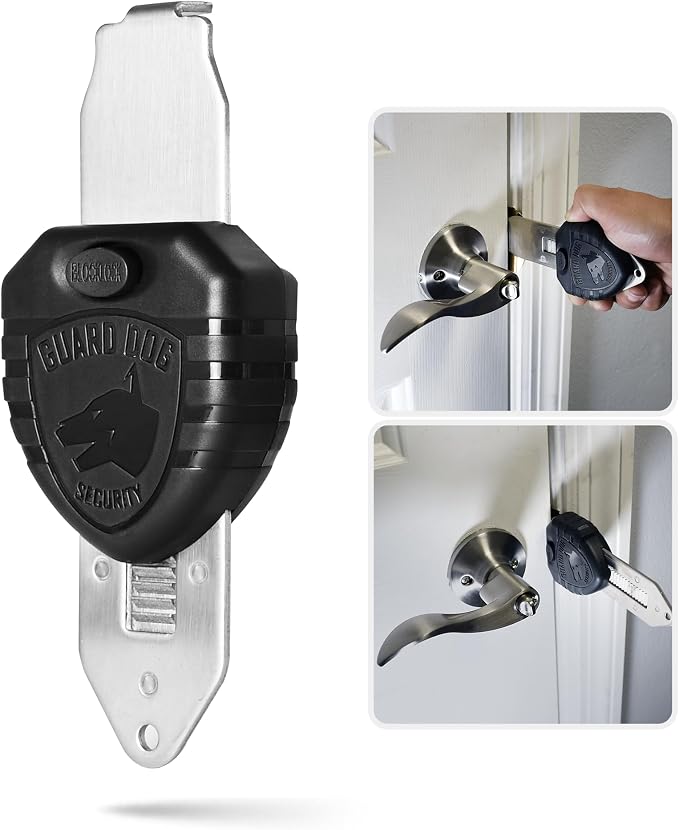 Guard Dog Security Blocklock Portable Door Lock, Hotel Door Locks for Travelers Security, Tough, Durable, Apartment Door Security, Home Security, Travel Essentials, Easy to Use by GuardDogSecurity