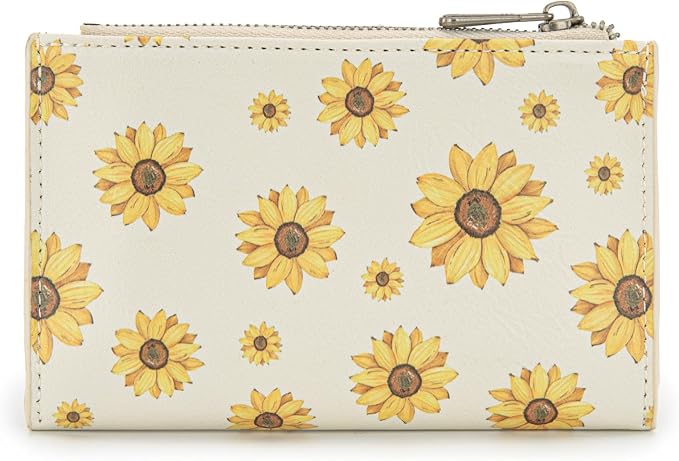 Wrangler Wallet for Women Bifold Card Holder with Zipper and ID Window - Image 5