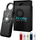 Personal Safety Alarm for Women, Men and Kids — 130dB Personal Alarm Keychain, Pull Pin Safety Alarm Keychain with Strobe Light, Self-Defense Alarm for Campus, Travel and Running — Black | Pull Pin Activation, Strobe Light, No Charging, CR2032 Battery,... by Hootie