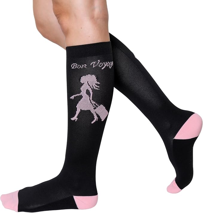 Compression Socks for Men and Women, 20-30 mmHG, Graduated Compression for Flight, Travel, Sports, Pregnancy, Running by Votprof