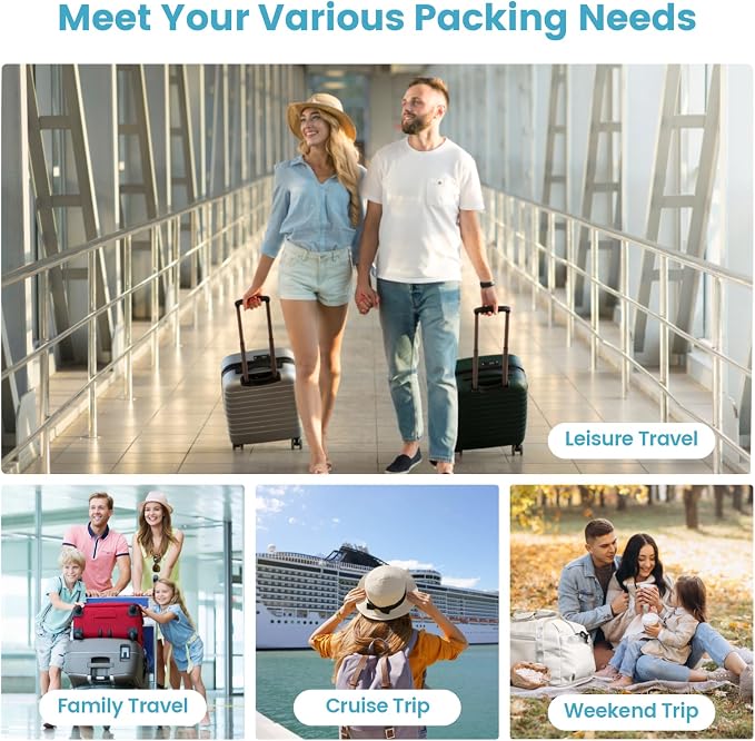 Cambond Compression Packing Cubes for Travel - Luggage Suitcase Organizer | Compression Zip Design for Space-saving, Expandable, Lightweight, Keep Clothes Sorted, Luggage Space Tidy, Carry on Pack Fast - Image 9