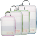 Cambond Compression Packing Cubes for Travel - Luggage Suitcase Organizer | Compression Zip Design for Space-saving, Expandable, Lightweight, Keep Clothes Sorted, Luggage Space Tidy, Carry on Pack Fast by Cambond