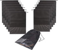 12PCS Travel Shoe Bags with Rope for Men and Women Large Shoes Pouch Storage Packing Organizers, Black by DIOMMELL