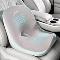 Car Seat Cushion and Lumbar Support Pillow, Larger Memory Foam Seat Cushion, Ergonomic L-Shaped Design Cushion for Back Pain Relief, Non-Slip Driving Cushion for Car, Office, Truck, Wheelchair-Gray by FLORICH