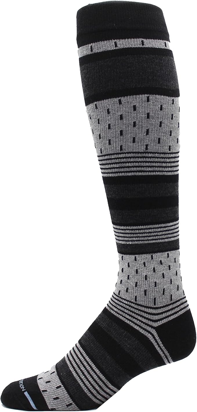 Dr. Motion 4 Pairs Men's Athletic Traveler Graduated Compression Knee High Socks - Image 2