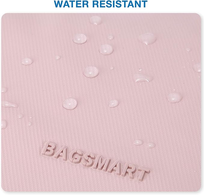 BAGSMART Toiletry Bag for Men, Travel Toiletry Organizer Dopp Kit Water-resistant Shaving Bag for Toiletries Accessories, Door Room Essentials,Pink-medium - Image 6
