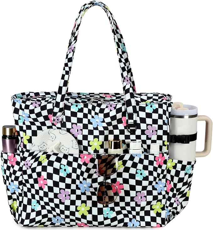 Bluboon Beach Bags for Women, Large Waterproof Tote Bag With Wet Compartment for Pool Weekender Travel Gym by BLUBOON