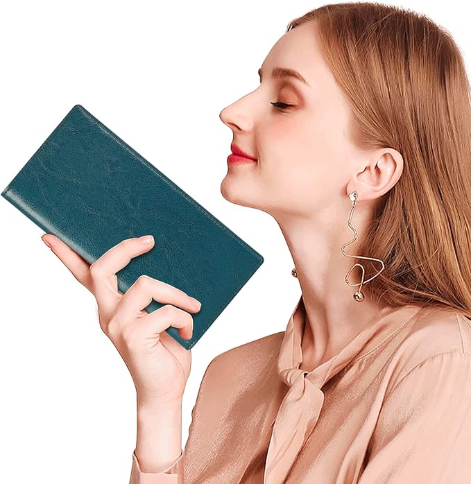 Ultra Slim Thin Leather Women Wallet RFID Blocking Credit Card Holder Bifold Long Ladies Billfold - Image 7