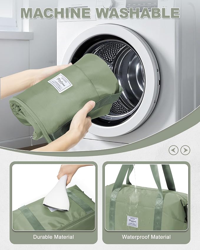 Travel Duffel Bag, Sports Tote Gym Bag, Shoulder Weekender Overnight Bag for Women - Image 4