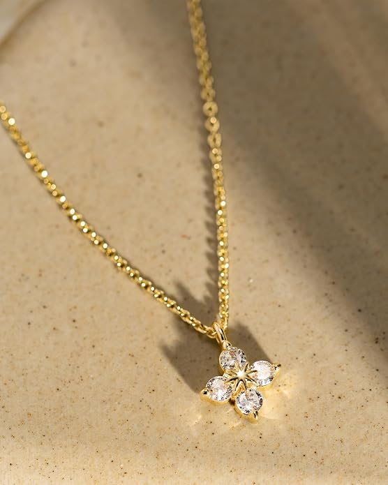 Gold Necklace for Women, Dainty Charm Pendant Necklace Jewelry Gift | 14K Gold Plated, Cute, Delicate, Adults, Non Tarnish, Hypoallergenic, Accessories - Image 5