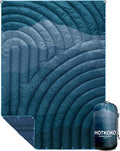 Puffy Camping Blanket,Large Camp Blanket Outdoor Camping Quilt Waterproof | Lightweight Printed Warm Packable Down Alternative Blanket for Camping,Traveling, Stadium, Hiking, Picnics by hotkoko