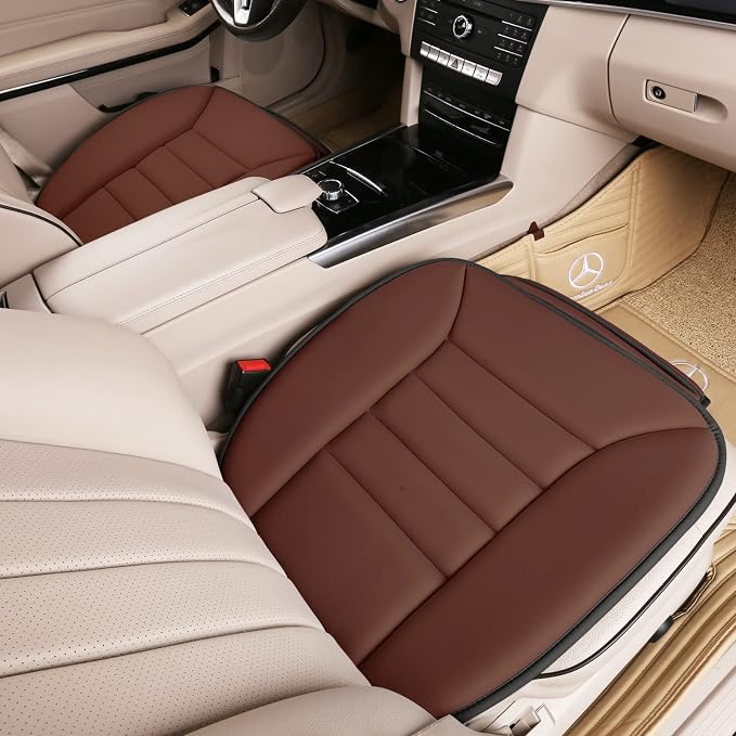 Lofty Aim Car Seat Cushion for Driving, Memory Foam Driver Seat Cushion | Car Seat Cushion for Long Driving, Automotive Seat Cushion for Pain Relief, Car Seat Pillow Fits Vehicles, Office, Brown - Image 8