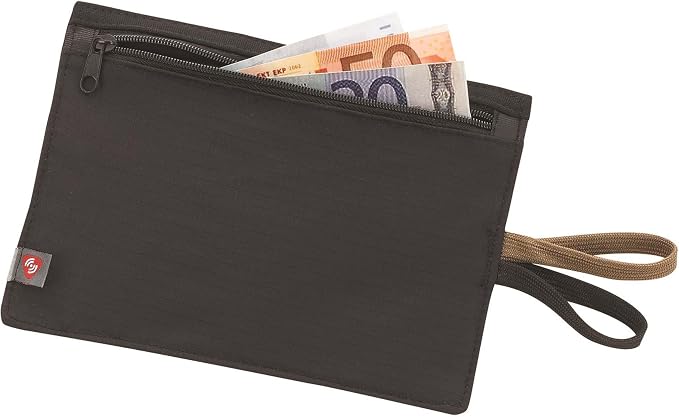 Lewis N. Clark RFID Blocking Money Belt Travel Pouch + Credit Card, ID, Passport Holder for Women & Men, Black, One Size by LewisNClark