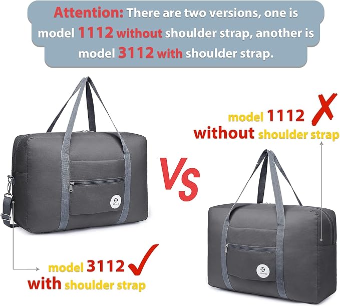 For Spirit Airlines Personal Item Bag Foldable Travel Duffel Bag Tote Carry on Luggage Duffle Overnight for Women and Men - Image 4