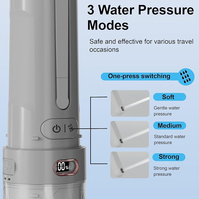 Electric Portable Bidet for Men & Feminine Care, Gray - Image 5