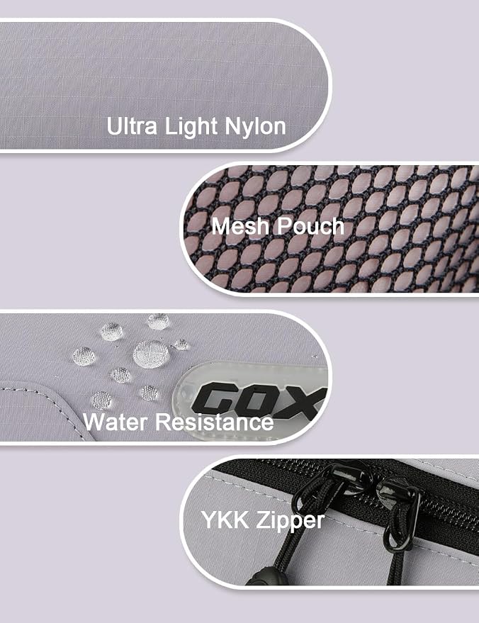 GOX Travel Toiletry Bag Dopp Kit Case for Men Multifunction Packing Organizer Pouch (Lavender purple) - Image 9