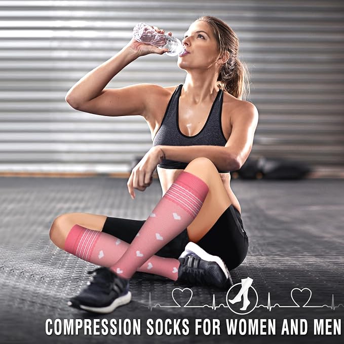 6 Pack Copper Compression Socks for Women and Men Circulation-Best Support for Medical,Running,Nursing,Athletic - Image 2