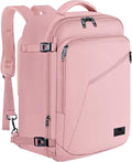 MATEIN Womens Travel Backpack, Extra Large Carryon Backpack for Airplane | Cute Weekender Daypack for Women, Traveling Accessories, Fit Overhead Bin, Water Resistant, Gifts for Frequent Traveler, Pink by MATEIN