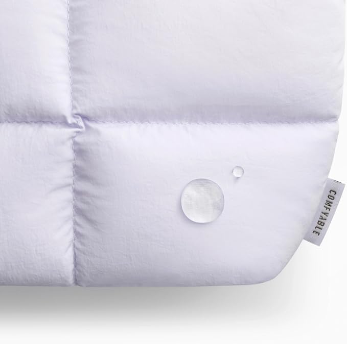 Comfyable Puffy Electronics Organizer Travel Case, Cute Tech Pouch for Women Men, Cable Storage Bag for Charger, Phone, Power Bank, Cord, Compact Tech Accessories Pouch, Lavender - Image 5
