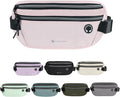 Slim Running Belt for Women Men Runners Fanny Packs With Phone Holder Hidden Pockets Exercise Waist Bag for Marathon Workout by Unknown