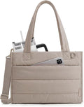 BAGSMART Small Tote Bag for Women, Work Teacher Bag with Zipper Closure by BAGSMART