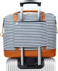 Bluboon Travel Tote Bags with Zipper Ladies Canvas Bag Weekender Overnight Bag for Women Carry on Duffel Bag Trolley Sleeve by BLUBOON