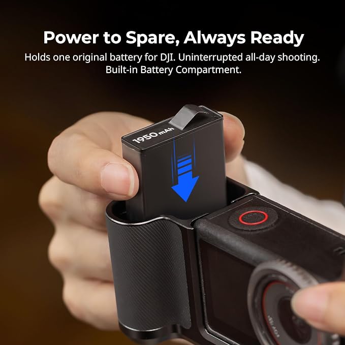 SMALLRIG Street Grip Kit for DJI Osmo Action 5 Pro / 4/3, Aluminum Cage with Shoulder Strap, Lens Protection Ring, Protective Frame with 1/4"-20 Locating Holes, for Street Photography - 6371 - Image 4