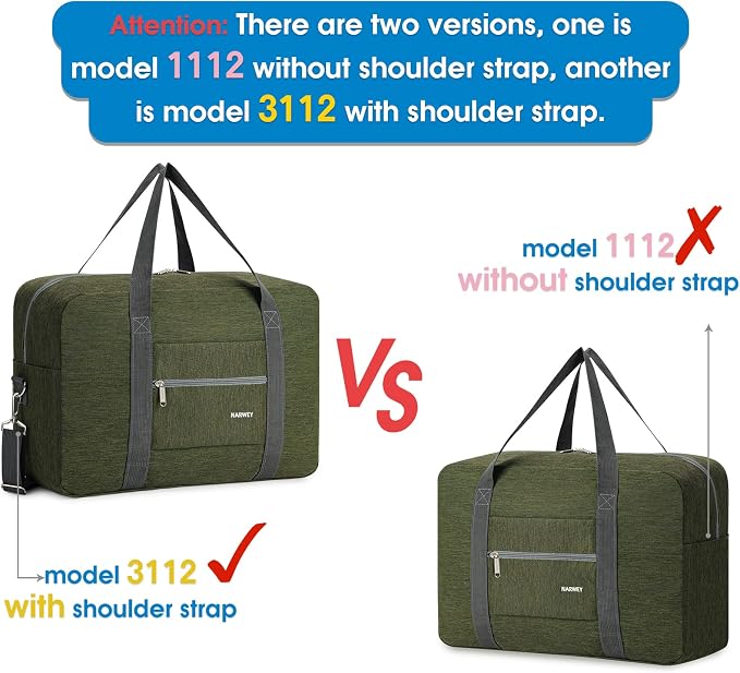 For Spirit Airlines Personal Item Bag Foldable Travel Duffel Bag Tote Carry on Luggage Duffle Overnight for Women and Men - Image 7