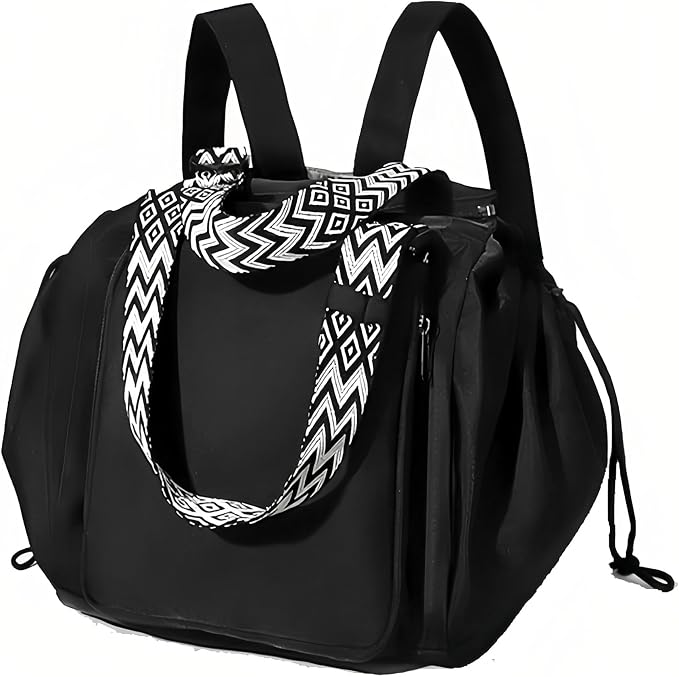 Tote Bag Large Capacity Lightweight Backpack with 15 Pockets Nylon Shoulder Bag for Car Travel Mother Bag by Fashowlife