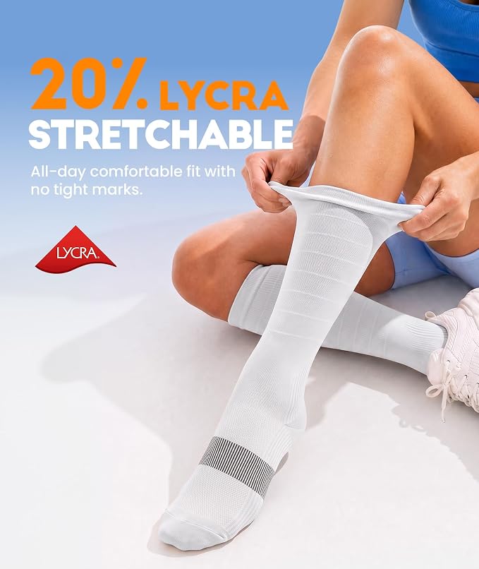 RUIXUE Compression Socks Women Men, All-Day Comfort 20-30mmHg Circulation Support for Nurse Travel Flying Daily Running Sports Use - Image 4