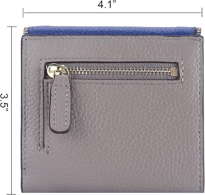 Ultra Thin Small Compact Leather Womens Girls Wallets RFID Blocking Credit Card Holder for Women - Image 4
