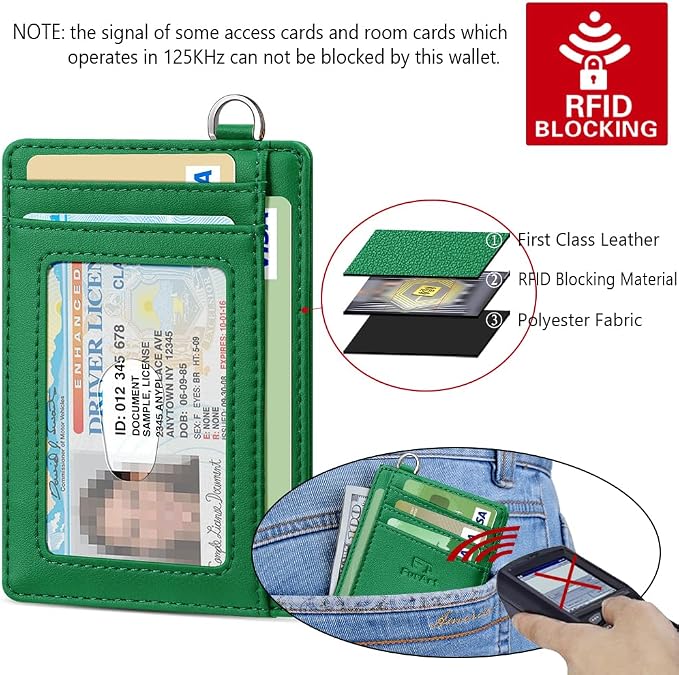 FurArt Slim Minimalist Wallet RFID Credit Card Holder for Men | slim minimalist compact rfid id window thin - Image 5