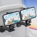 MiiKARE 2PCS Airplane Phone Holder Mount, Plane Travel Essentials, Black | Universal Hands-free Phone Holer with 360° Rotation for Flying, Accessory Travel Must Haves Phone Stand for Desk, Tray Table by MiiKARE