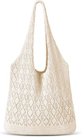 Sightor Crochet Tote Bag, Mesh Beach Bag Knit Summer Hobo Bag for Women | Beach Tote bag Vacation Outfits Aesthetic Boho Bag by Sightor